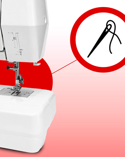 Namų siuvimo mašina su reguliuojamu greičiu, 48 dygsniai, galinga + priedai