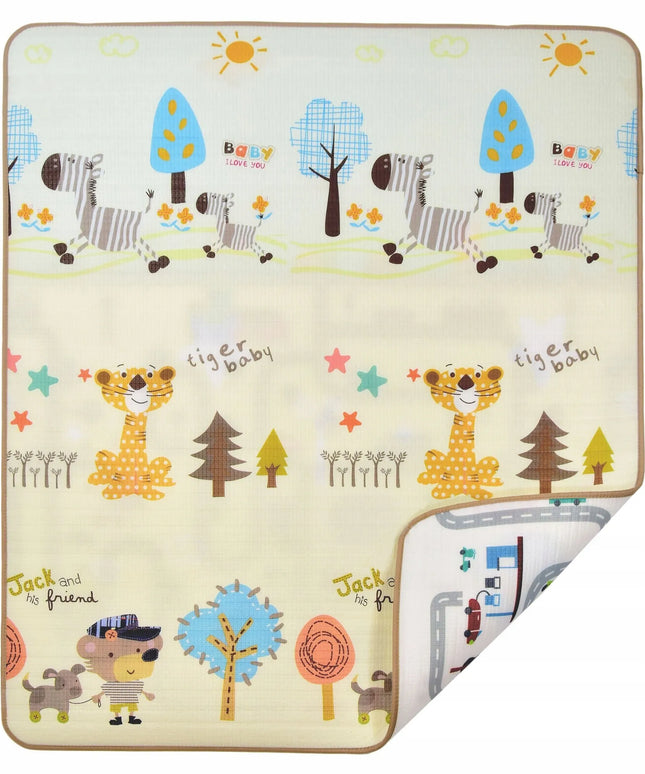 EDUKACINIS PUTŲ KILIMĖLIS MIESTAS GATVĖS 120 X 180 CM STORAS XXL