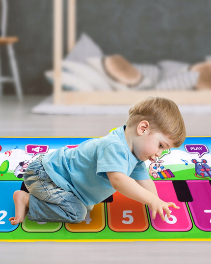 Interaktyvus muzikinės šokių kilimėlis vaikams, 130 cm, su fortepijono funkcija ir įrašymu