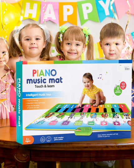 Interaktyvus muzikinės šokių kilimėlis vaikams, 130 cm, su fortepijono funkcija ir įrašymu