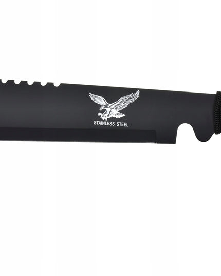 MEGA Peilis Mačetė Kardas Dėklas JUODA