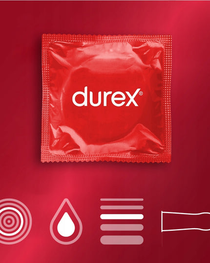 Didelis rinkinys DUREX Prezervatyvai Surprise ME Orgasmic INTENSE gelis vibratorius