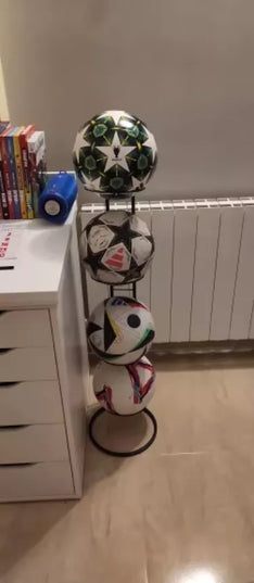 Metalinis pakabinamas laikiklis stovas kamuoliams, kamuoliui, kepurei, kepurėms, gėlytės vazonui, keturi