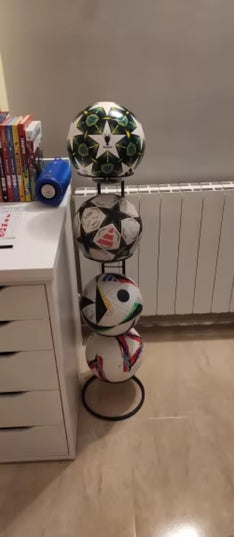 Metalinis pakabinamas laikiklis stovas kamuoliams, kamuoliui, kepurei, kepurėms, gėlytės vazonui, keturi