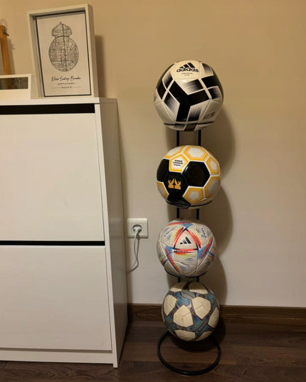 Metalinis pakabinamas laikiklis stovas kamuoliams, kamuoliui, kepurei, kepurėms, gėlytės vazonui, keturi