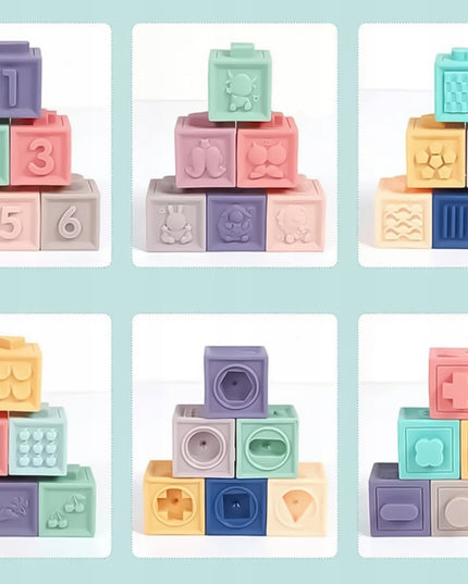 MINKŠTI KŪRYBIŠKI SENSORINIAI KŪBELIAI SKAIČIUKAI 27 VIENETAI KŪDIKIAMS KRAMTUKAI