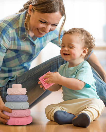 MINKŠTI KŪRYBIŠKI SENSORINIAI KŪBELIAI SKAIČIUKAI 27 VIENETAI KŪDIKIAMS KRAMTUKAI