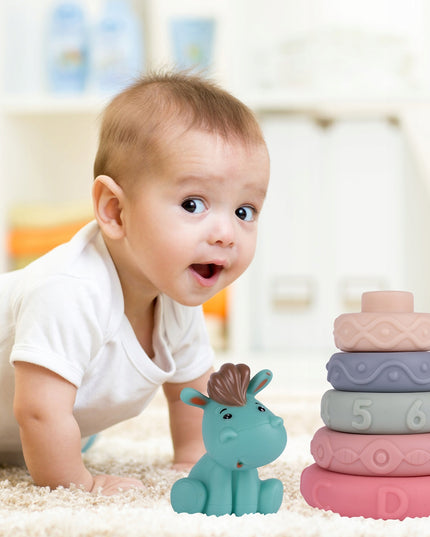 MINKŠTI KŪRYBIŠKI SENSORINIAI KŪBELIAI SKAIČIUKAI 27 VIENETAI KŪDIKIAMS KRAMTUKAI