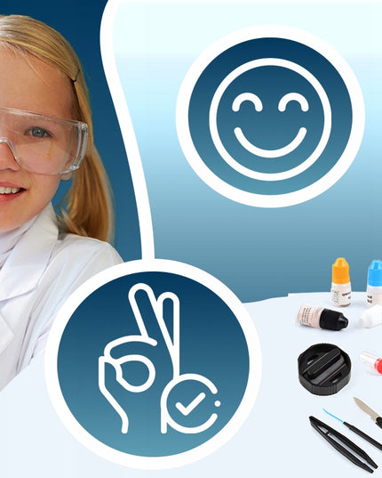 OPTINIS MIKROSKOPAS ZOOM 1200X LABORATORINIS RINKINYS 3 OBJEKTYVAIS + AKSESUARAI