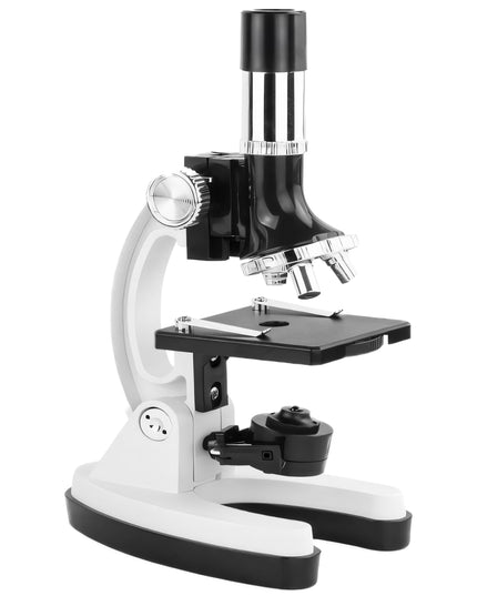 OPTINIS MIKROSKOPAS ZOOM 1200X LABORATORINIS RINKINYS 3 OBJEKTYVAIS + AKSESUARAI