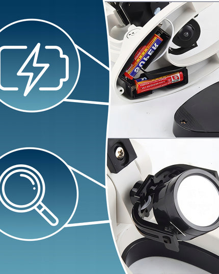 OPTINIS MIKROSKOPAS ZOOM 1200X LABORATORINIS RINKINYS 3 OBJEKTYVAIS + AKSESUARAI