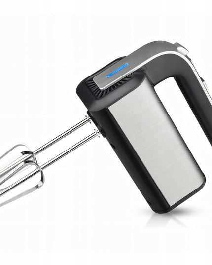 RANKINIS MAIŠYTUVAS VIRTUVEI 300W TURBO, 5 GREIČIAI, METALINĖS ŠLUOTELĖS, TEŠLOS KULIAI, SIDABRINĖS SPALVOS