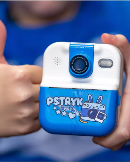 MINI TERMO spausdintuvas "Pstryk" momentinis fotoaparatas vaikams, su 12 ritinėlių