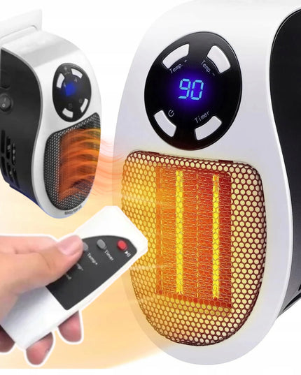 Mini elektrinis sieninis šildytuvas 500W su pulteliu