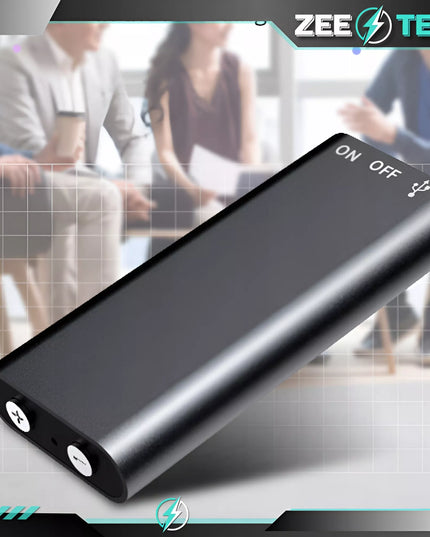 MINI ŠNIPO PASIKLAUSYMO ĮRENGINYS, MAŽAS DIKTAPONAS 16 GB, BALSO APTIKIMAS, 2 REŽIMAI
