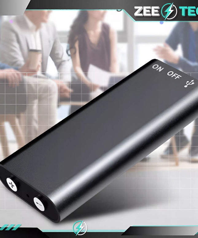 MINI šnipinėjimo įrenginys pasiklausymui, mažas diktofonas 16 GB, balso aptikimas, 2 režimai