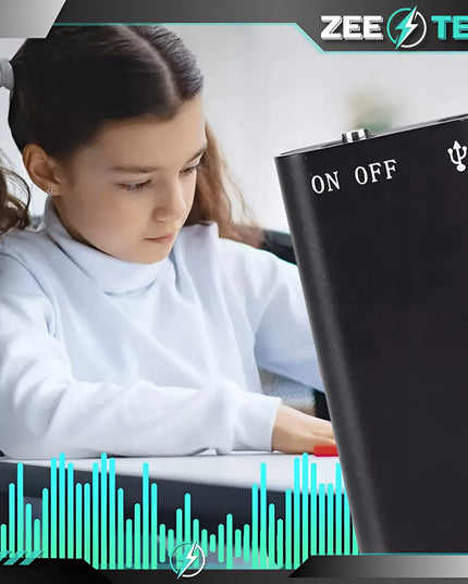 MINI ŠNIPO PASIKLAUSYMO ĮRENGINYS, MAŽAS DIKTAPONAS 16 GB, BALSO APTIKIMAS, 2 REŽIMAI