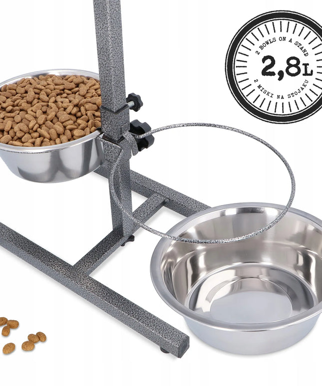 Barry King metaliniai dubenys ant reguliuojamo stovo 2x2,8 l