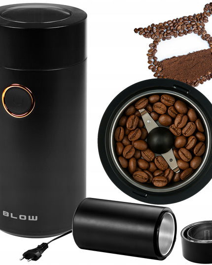 Elektrinis metalinis malūnėlis kavai, pipirams, riešutams, cukrui, žolelėms, galingas 160W, 50g