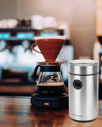 Elektrinis plieninis malūnėlis kavai, pipirams, riešutams, 200W, 50g