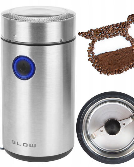 Elektrinis plieninis malūnėlis kavai, pipirams, riešutams, 200W, 50g