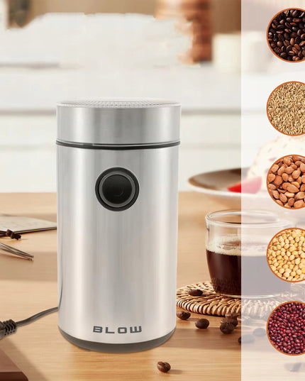 Elektrinis plieninis malūnėlis kavai, pipirams, riešutams, 200W, 50g