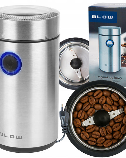 Elektrinis plieninis malūnėlis kavai, pipirams, riešutams, 200W, 50g