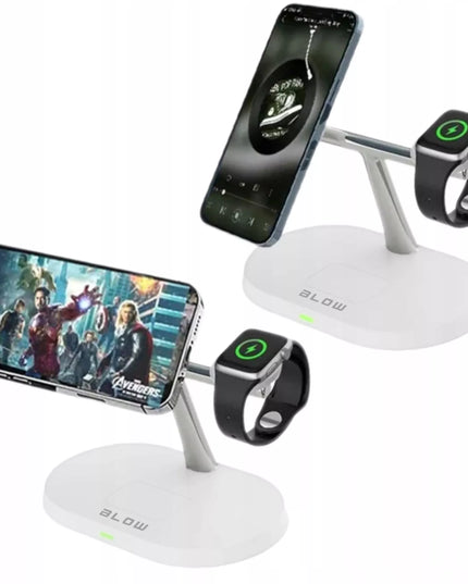 GALINGAS 3-viename BELAIDIS INDUKCINIS ĮKROVIKLIS APPLE MAGSAFE 15W USB-C