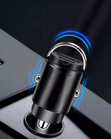 Galingas automobilinis įkroviklis, greitasis įkrovimas PD QC 45W USB - USB-C