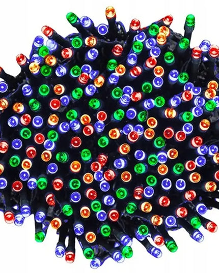 „Misoli“ daugiaspalvės eglutės LED lemputės, 300 LED, 21,5 m, naudojimui viduje ir lauke