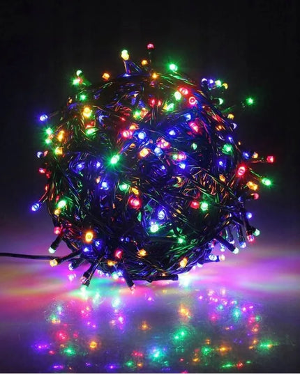 „Misoli“ daugiaspalvės eglutės LED lemputės, 300 LED, 21,5 m, naudojimui viduje ir lauke