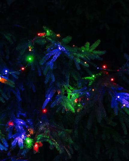 „Misoli“ 500 LED daugiaspalvė kalėdinė girlianda, skirta naudoti patalpose ir lauke, su valdikliu