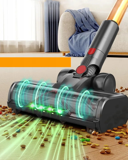 Galingas belaidis vertikalus cikloninis dulkių siurblys 550 W su LED apšvietimu