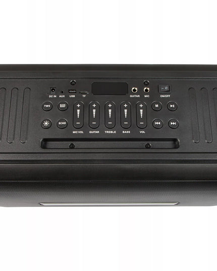 Galingas nešiojamas „Bluetooth“ garsiakalbis BLOW DJBOX su mikrofonu, nuotolinio valdymo pulteliu, USB ir SD jungtimis bei karaokės funkcija