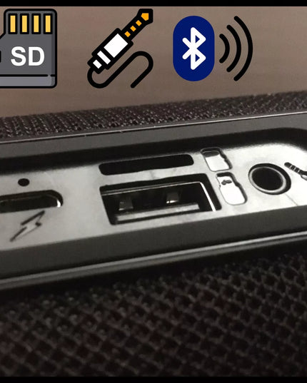 Galingas Bluetooth garsiakalbis USB SD Nešiojamas Belaidis Radijas Bokštas Boombox