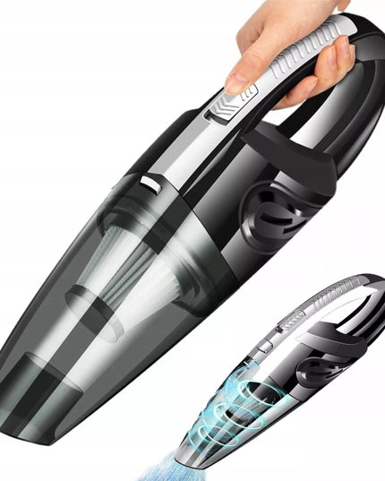 Galingas belaidis automobilinis dulkių siurblys su HEPA filtru ir antgaliais