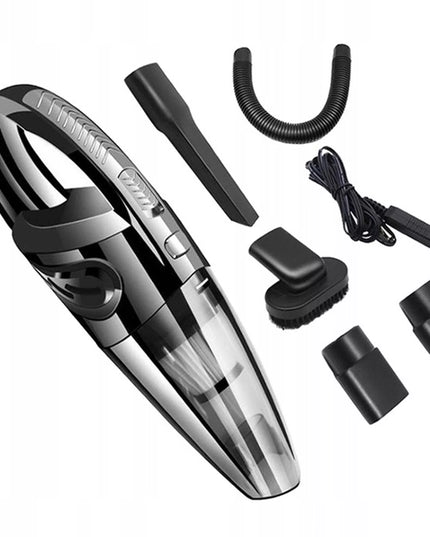 Galingas belaidis automobilinis dulkių siurblys su HEPA filtru ir antgaliais