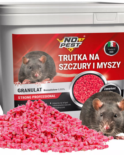 STIPRŪS GRANULIŲ NUODAI NUO ŽIURKIŲ IR PELIŲ NO PEST 5KG