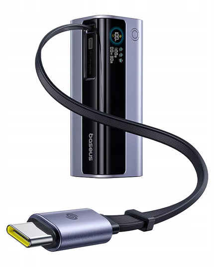 GALINGAS BASEUS 10000 mAh 100 W EnerGeek GR11 POWERBANKAS SU IŠTRAUKIAMU USB-C LAIDU
