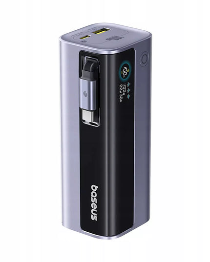 GALINGAS BASEUS 10000 mAh 100 W EnerGeek GR11 POWERBANKAS SU IŠTRAUKIAMU USB-C LAIDU