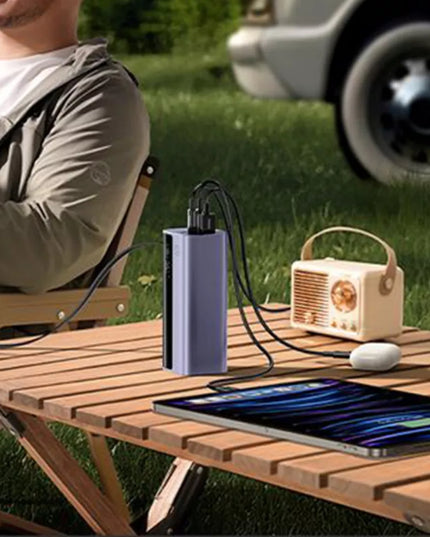 Galingas išorinis akumuliatorius BASEUS 20000 mAh 145W EnerGeek GR11 su įtraukiamu USB-C laidu