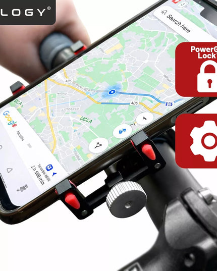 TVIRTAS ALOGY DVIRAČIŲ IR MOTOCIKLŲ LAIKIKLIS TELEFONUI AR GPS