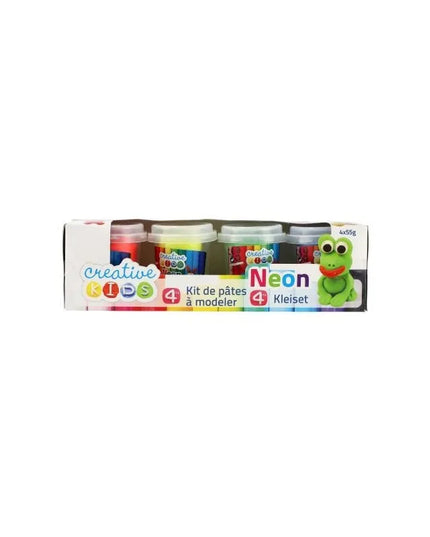 Creative Kids modelino rinkinys vaikams, 4 spalvos, 4 × 55 g, 220 g