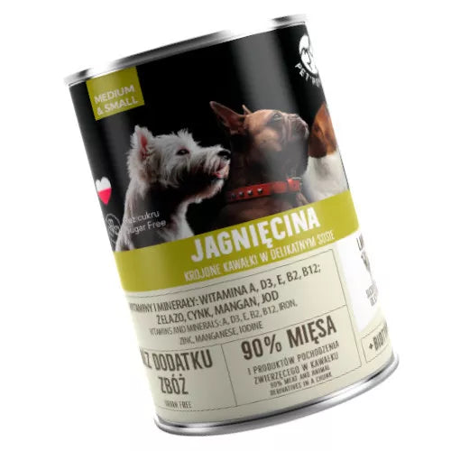 Šunų šlapias maistas skardinėse Pet Republic + RAFI be grūdų 400g x 12 vnt.