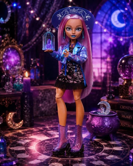 Monster High Moonspell Magic Layla Stone Krištolų ragana, lėlė, JMB90