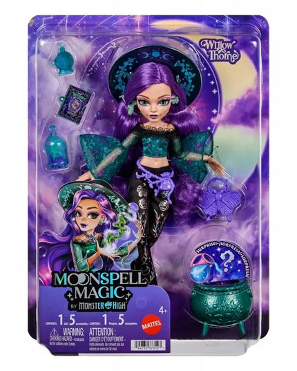 „Monster High Moonspell Magic“ Willow Thorne gamtos raganos lėlė JMB92