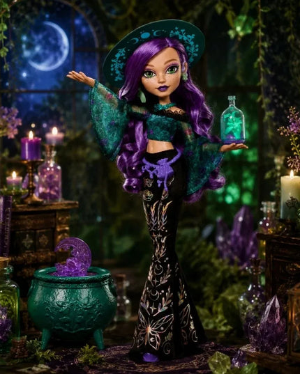 „Monster High Moonspell Magic“ Willow Thorne gamtos raganos lėlė JMB92