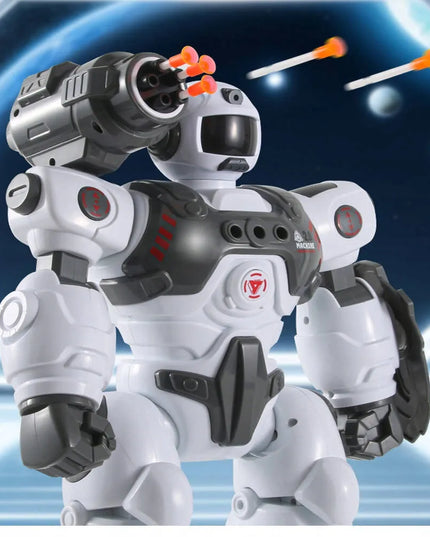 Daugiafunkcis nuotoliniu būdu valdomas robotas HollaKids RoboActor, šaudo strėlytėmis ir leidžia garų efektą