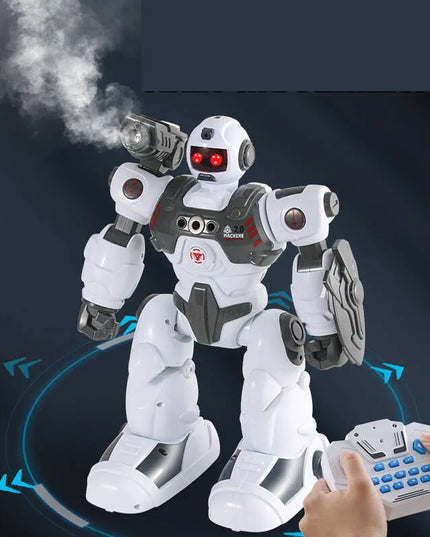 Daugiafunkcis nuotoliniu būdu valdomas robotas HollaKids RoboActor, šaudo strėlytėmis ir leidžia garų efektą