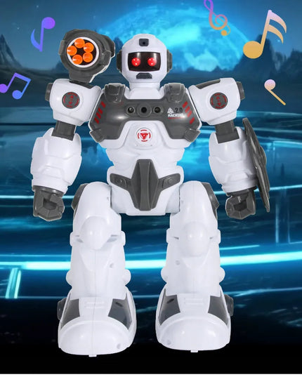 Daugiafunkcis nuotoliniu būdu valdomas robotas HollaKids RoboActor, šaudo strėlytėmis ir leidžia garų efektą